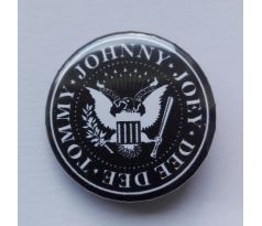 odznak  RAMONES black - 25mm