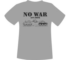 tričko NO WAR-šedé