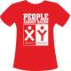 PEOPLE AGAINST RACISM - dámske tričko