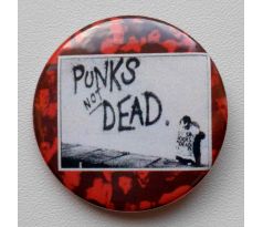 odznak PUNKŚ NOT DEAD - 37mm