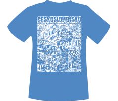 tričko ČESKOSLOVENSKO- modré