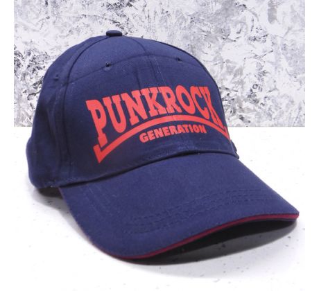Kšiltovka - PUNKROCK -modrá