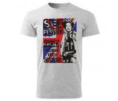 tričko SEX PISTOLS - sivý melír