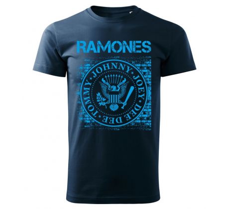 tričko RAMONES-tmavo modré