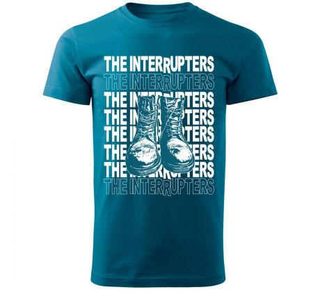 tričko THE INTERRUPTERS - petrolejové