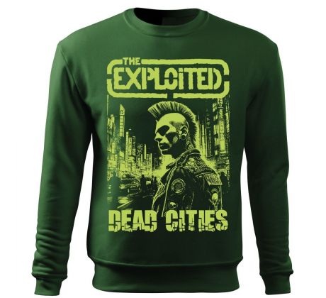 Mikina THE EXPLOITED - DEAD CITIES - zelená