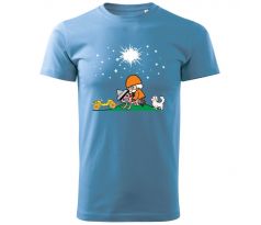 tričko - Večerníček sv.modré