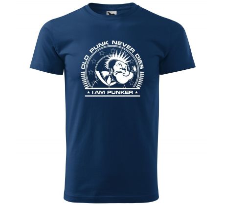 tričko PEPEK PUNKER -modrá farba -