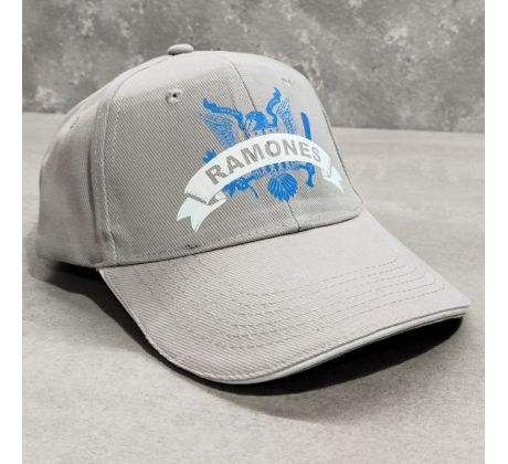Kšiltovka - RAMONES - sivá