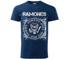 tričko RAMONES-modré